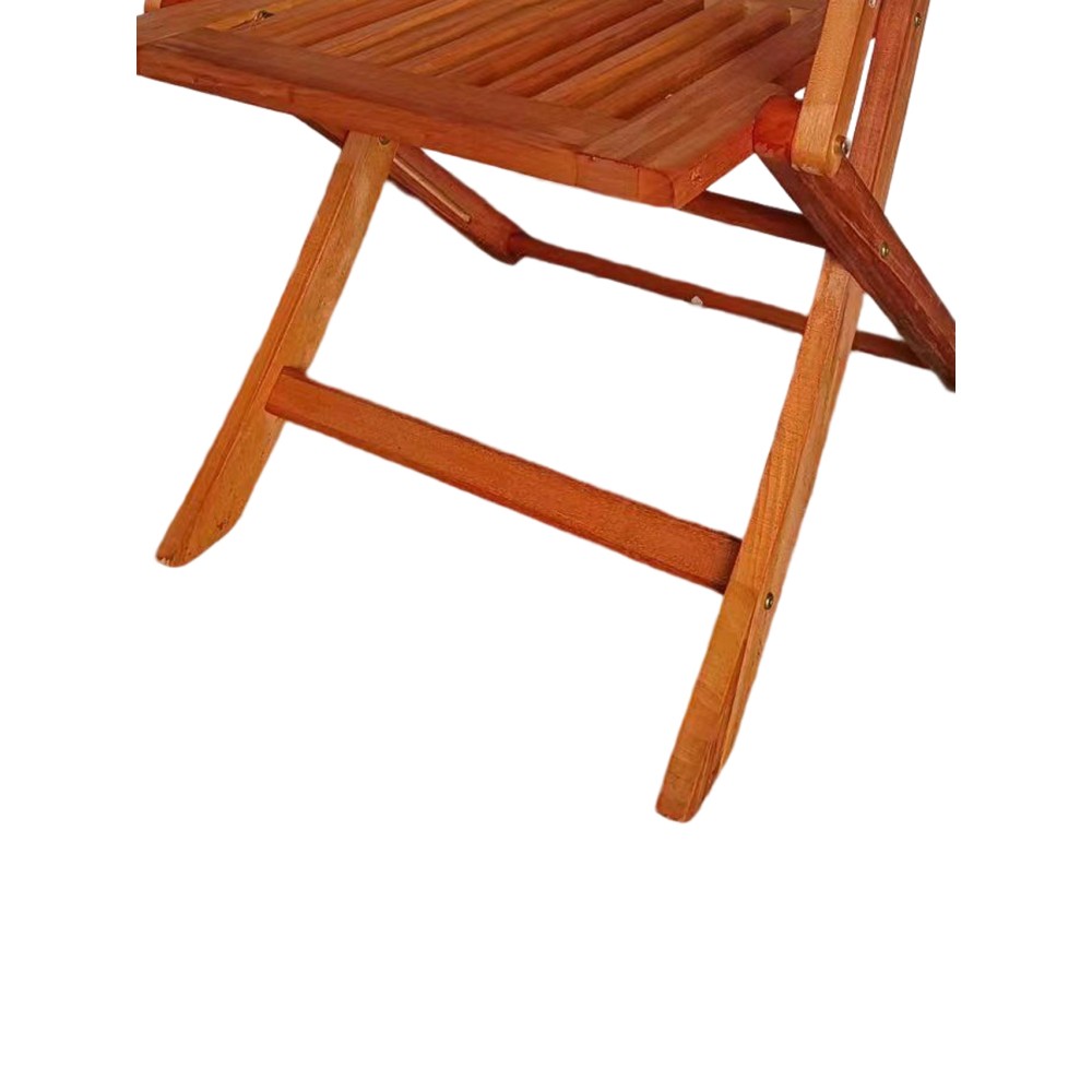 Foldable Patio Dining Set with 4 Chairs, Solid Teak Wood, Indoor Outdoor Use