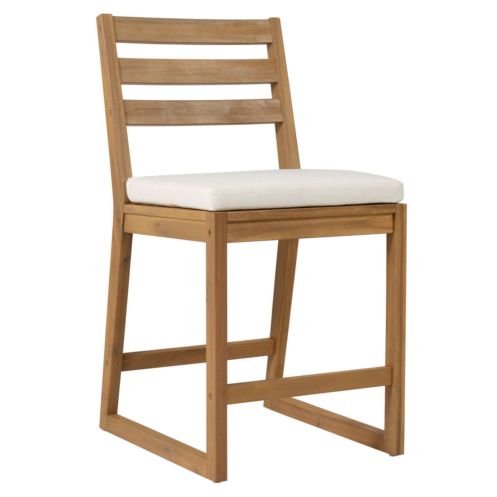 5-Piece Rustic Patio Bar Set Solid Wood Table Ergonomic Chairs Poolside Teak