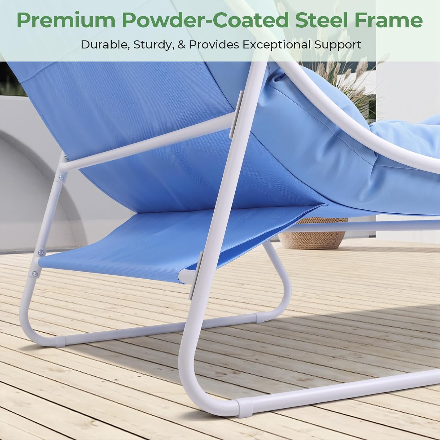 Patio Furniture Set, 4-Piece Outdoor Patio Conversation Set, 2-In-1 Metal Patio