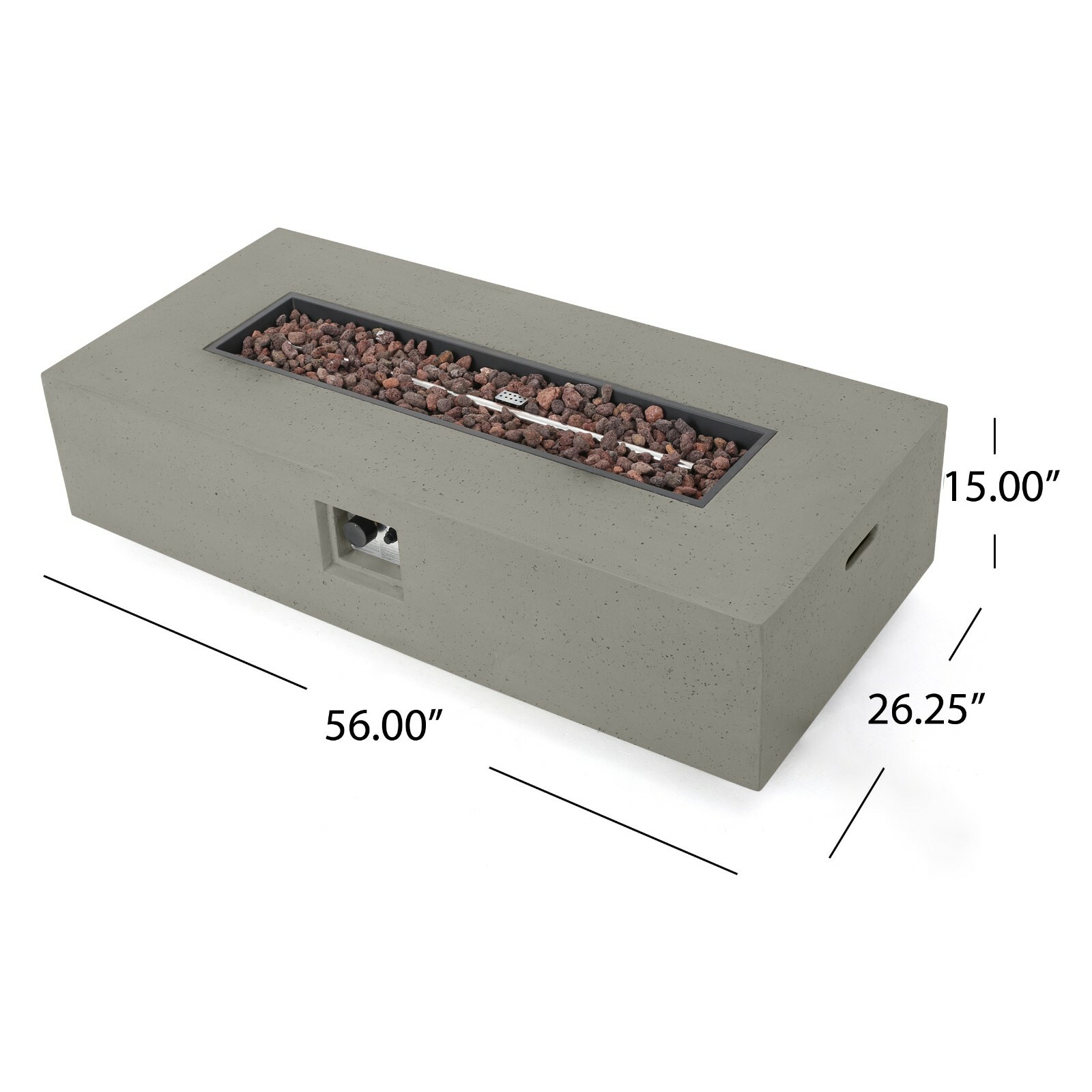 Allison Outdoor 5 Piece Wood and Wicker Chat Set with Fire Pit