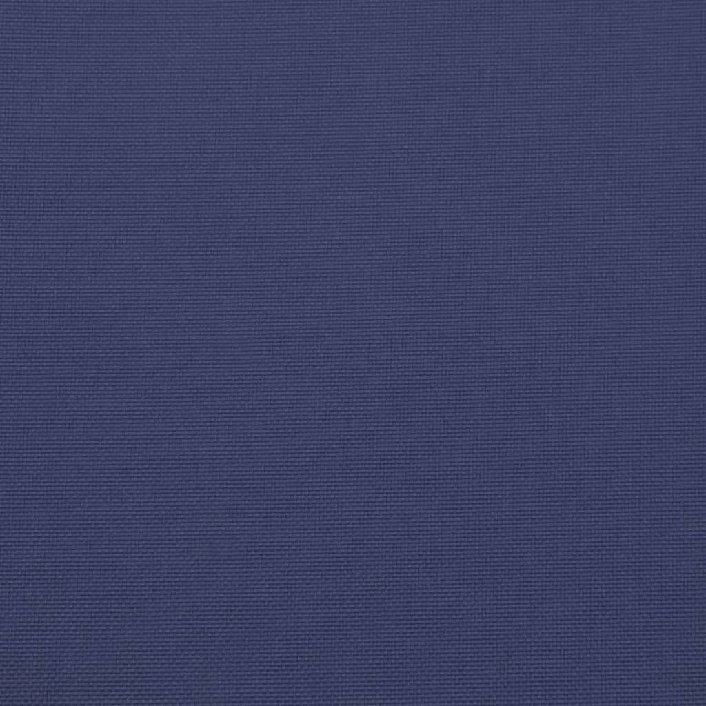 Lowback Chair Cushions 4 pcs Navy Blue Fabric