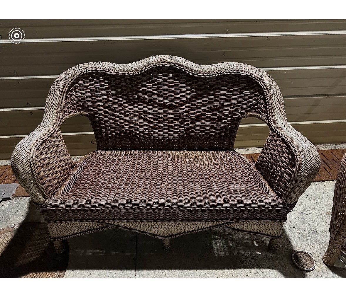 Wicker Loveseat