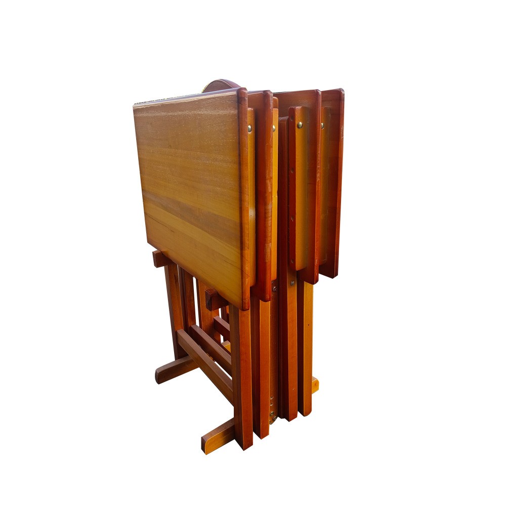 Foldable Patio Dining Set 4 Chairs & Table Universal Indoor/Outdoor