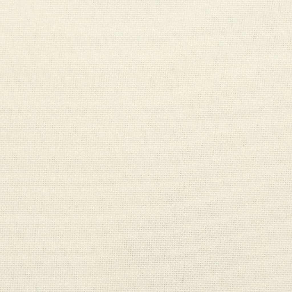 Garden Bench Cushion Cream White Oxford fabric (100% polyester)