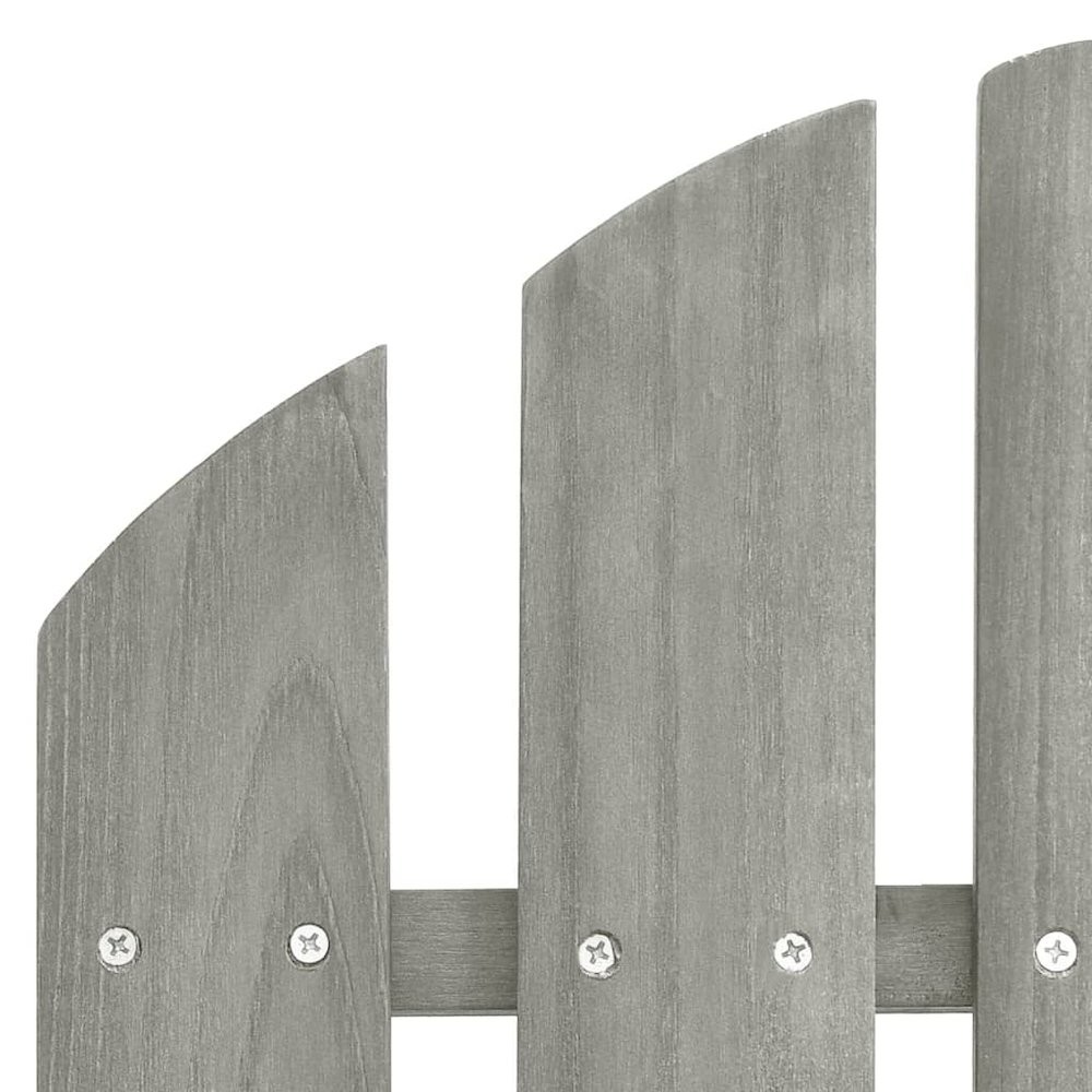Garden Chair Grey Solid fir wood Large Ergonomic Garden Chair