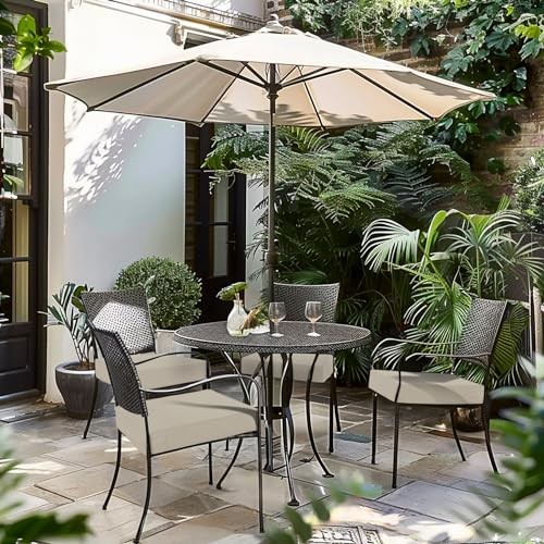 Patio Chair Cushionsch Waterproof Outdoor Seat Cushions 19 x 19 x 3 In Beige