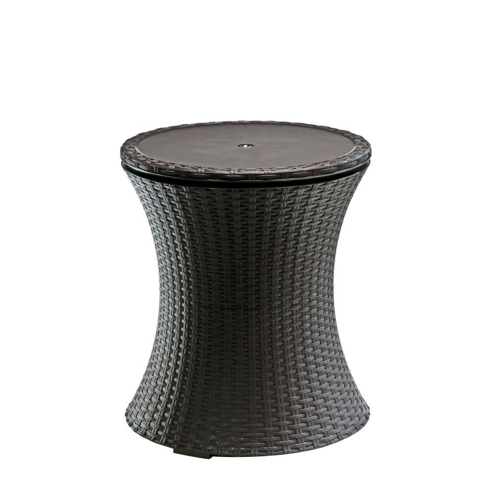 Keter 3-in-1 Drink Cooler Cocktail/Patio Table Extendable Top Water Resistant