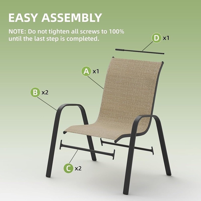 Sturdy A-Frame Patio Chairs Ergonomic Comfort Weather Resistant Outdoor Seating