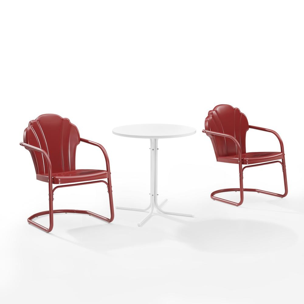 Tulip 3Pc Retro Outdoor Bistro Set – Bistro Table & 2 Chairs