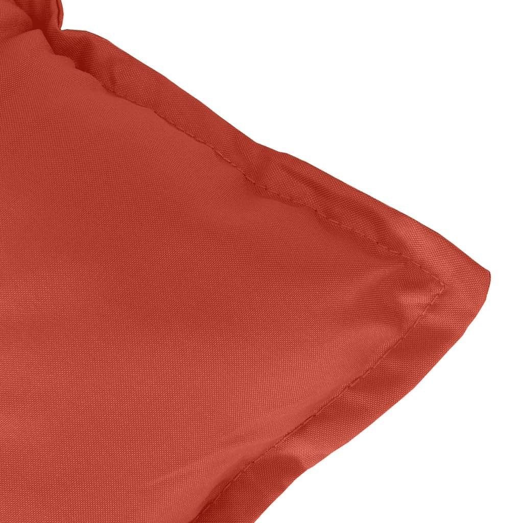 Highback Chair Cushions 2 pcs Melange Red 47.2″x19.7″x2.8″ Fabric