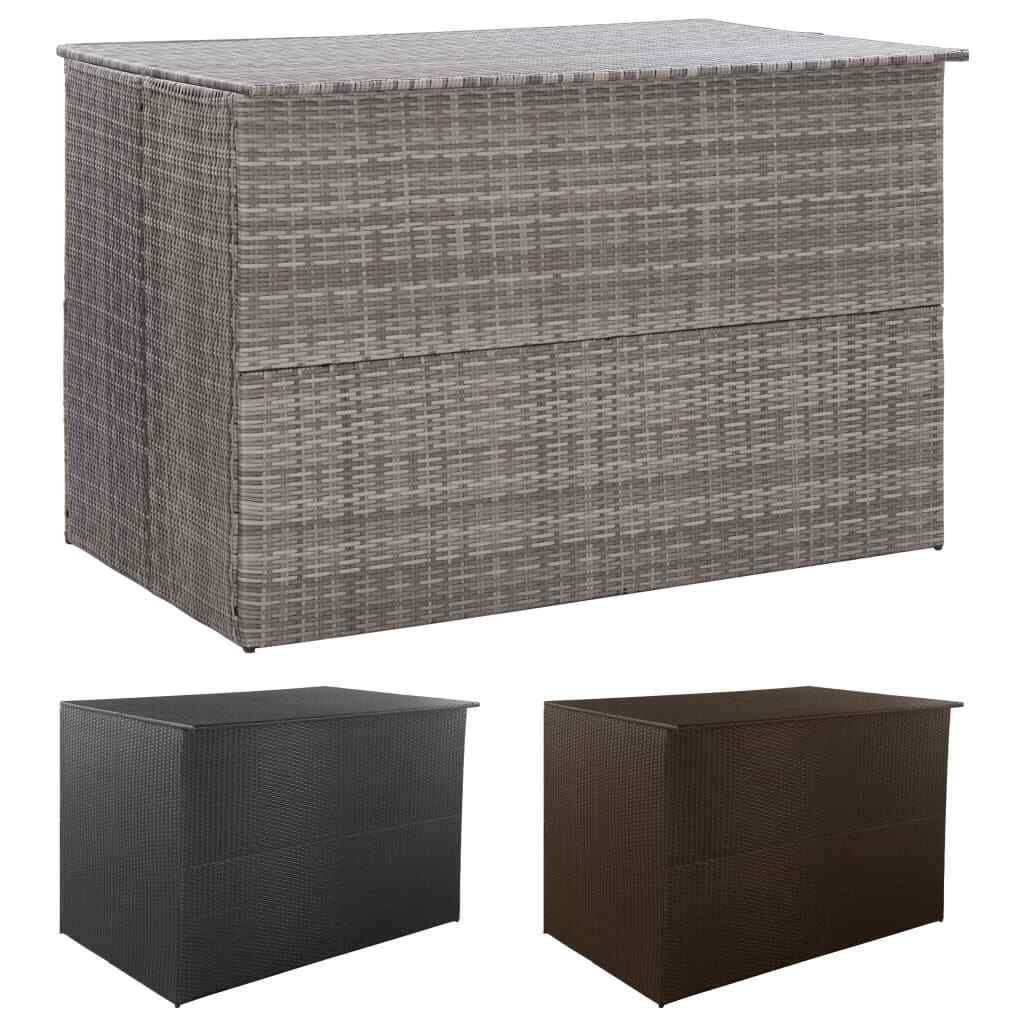 Outdoor Storage Deck Box Chest Cabinet for Patio Cushions Garden Tools vidaXL