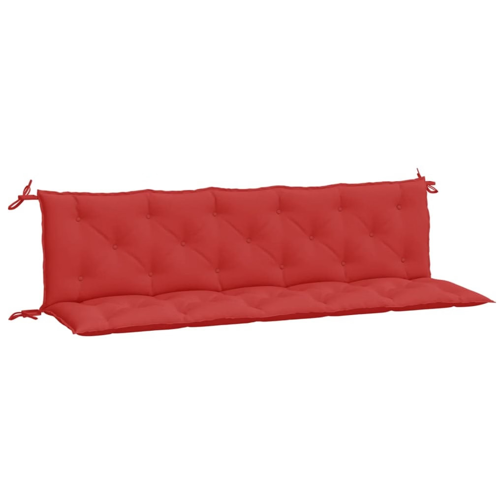 Garden Bench Cushion Red 70.9″x(19.7″+19.7″)x2.8″ Oxford Fabric