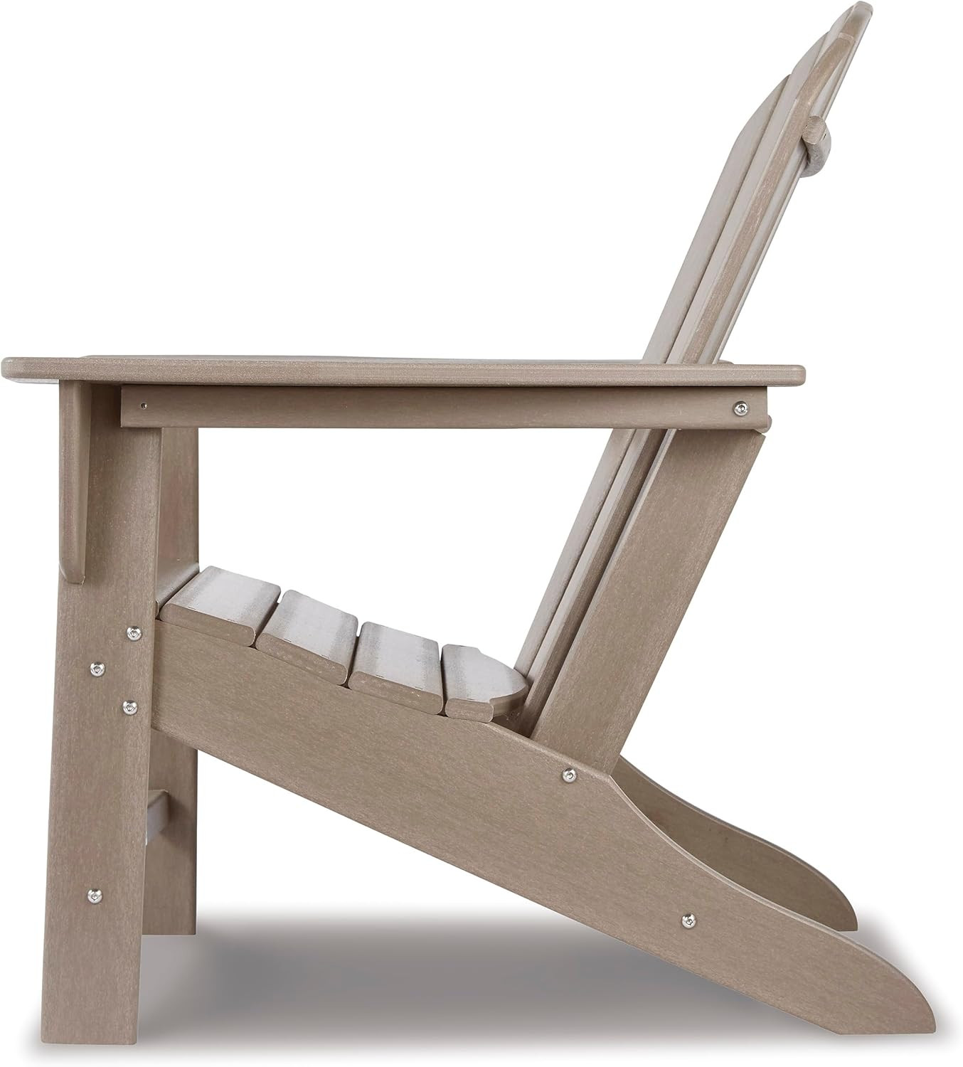 Light Brown HDPE Adirondack Chair by Signature Design by Ashley