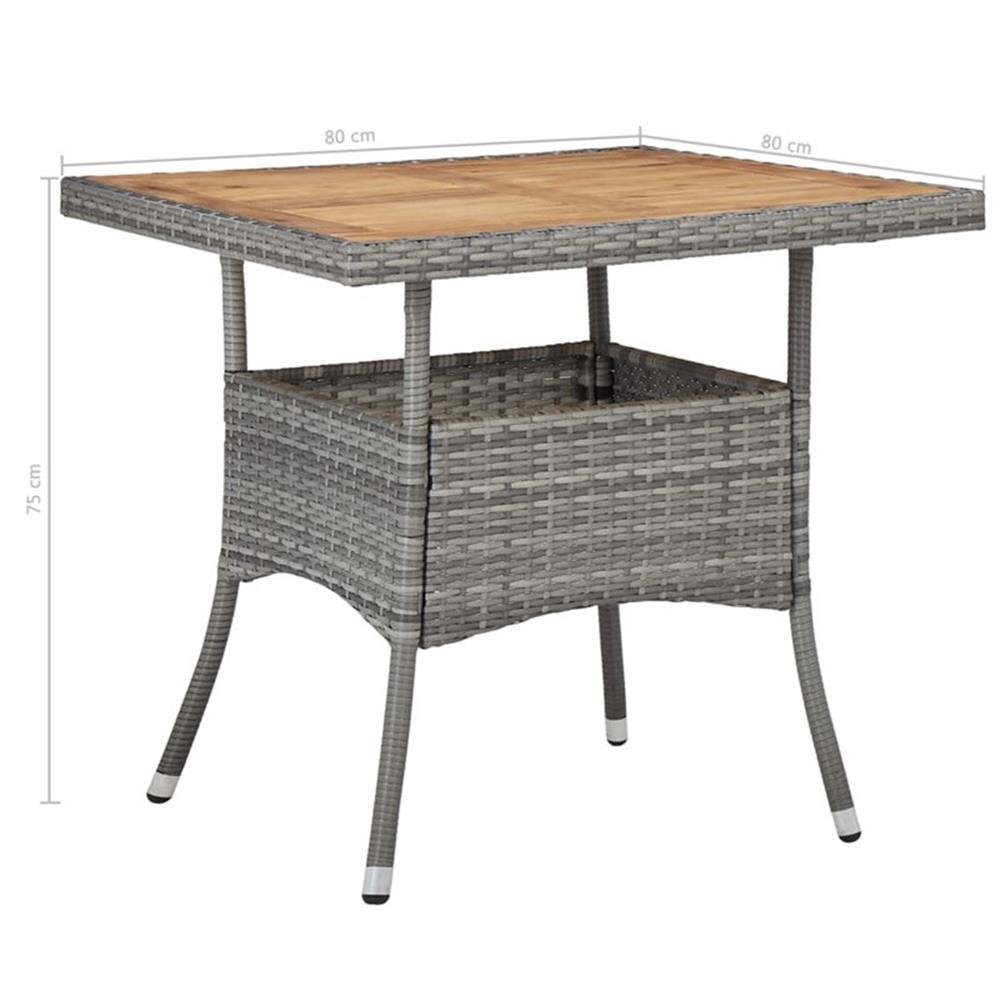 Bowery Hill Contemporary 5 Piece Dining Set in Gray and Brown