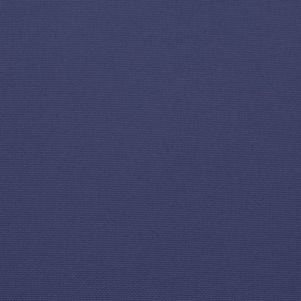 Highback Chair Cushions 4 pcs Navy Blue Fabric