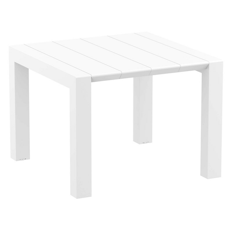 Compamia Vegas 55″ Extendable Patio Dining Table in White