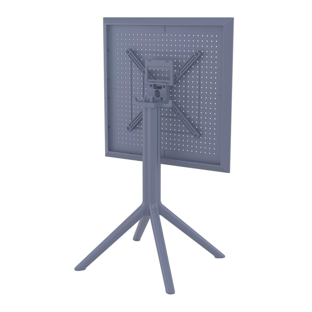 Sky Square Folding Table 24 inch Dark Gray