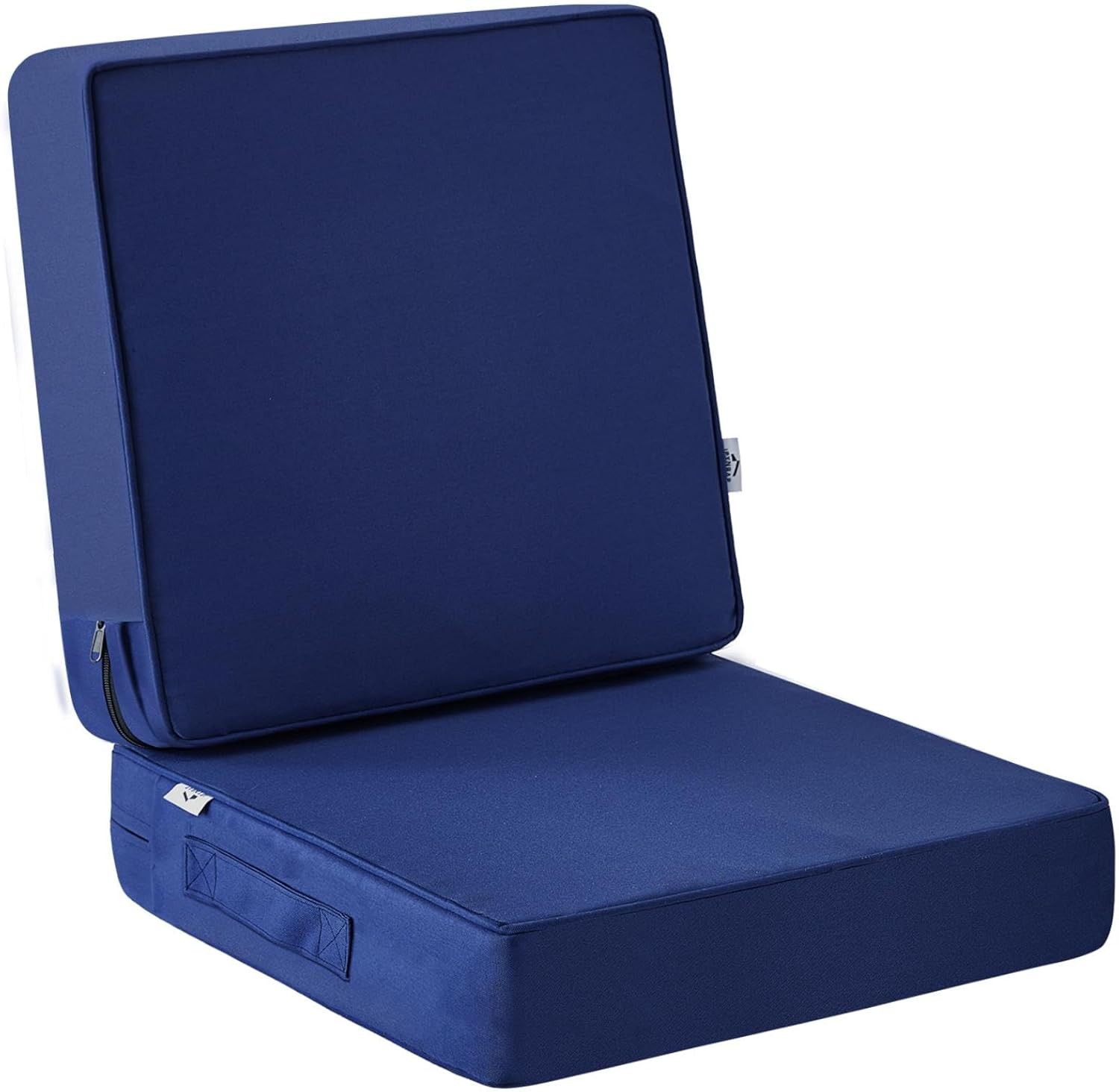 Outdoor Chair Cushion Set 24×24 Deep Seat Patio Furniture Navy Blue Waterproof