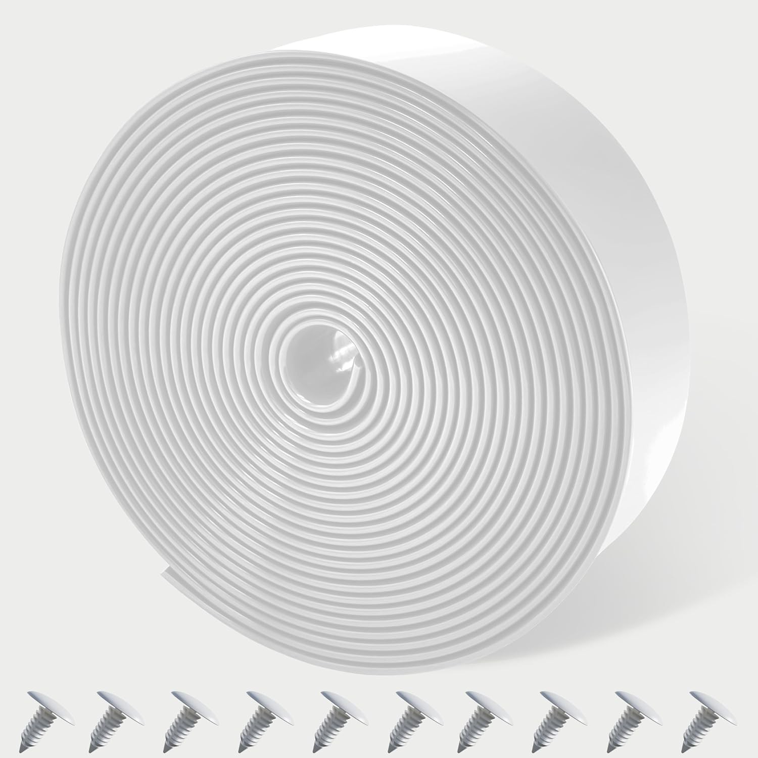 Vinyl Straps for Patio Chair Repair Kit 2” 10 Ft strap + 20 rivets, White