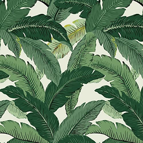 Outdoor Chair Cushions, Fade 18.5″x16″x2″ ( Set of 4 ) Swaying Palms Green