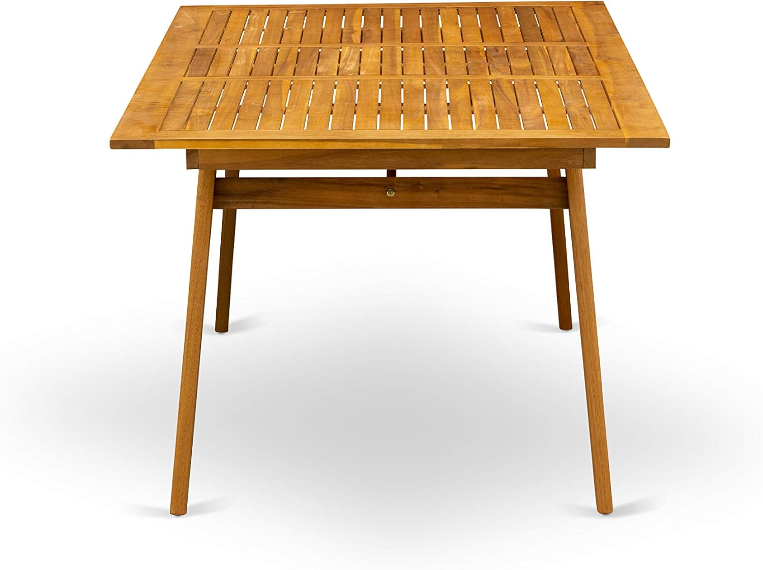 DECM7CWNA 7 Piece Patio Garden Table Set Consist of a Rectangle Outdoor Acacia W