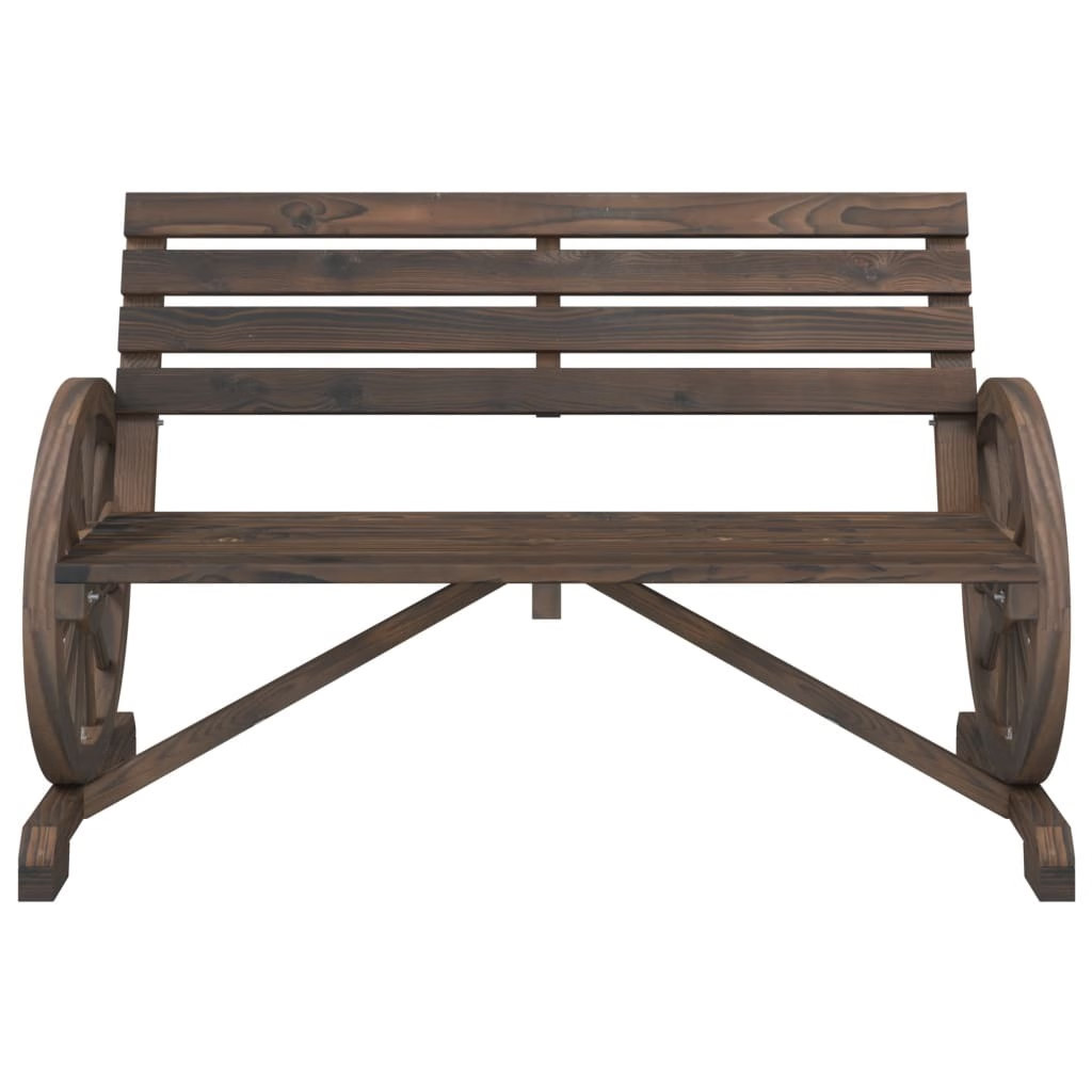 Patio Bench 2-Seater Solid Wood Fir