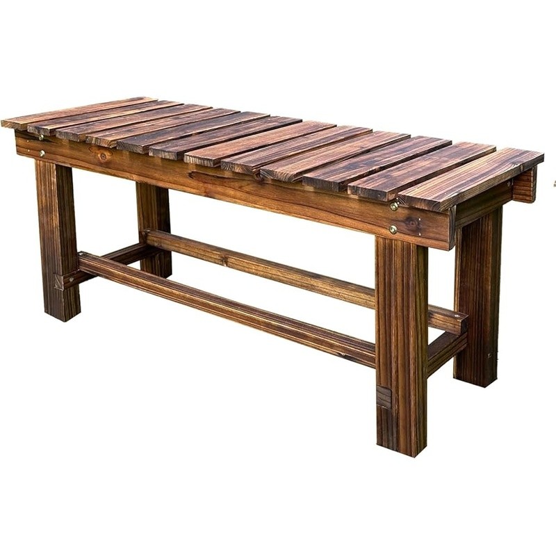 Sturdy Wooden Garden Bench Multifunctional Outdoor Seating Patio Furniture New