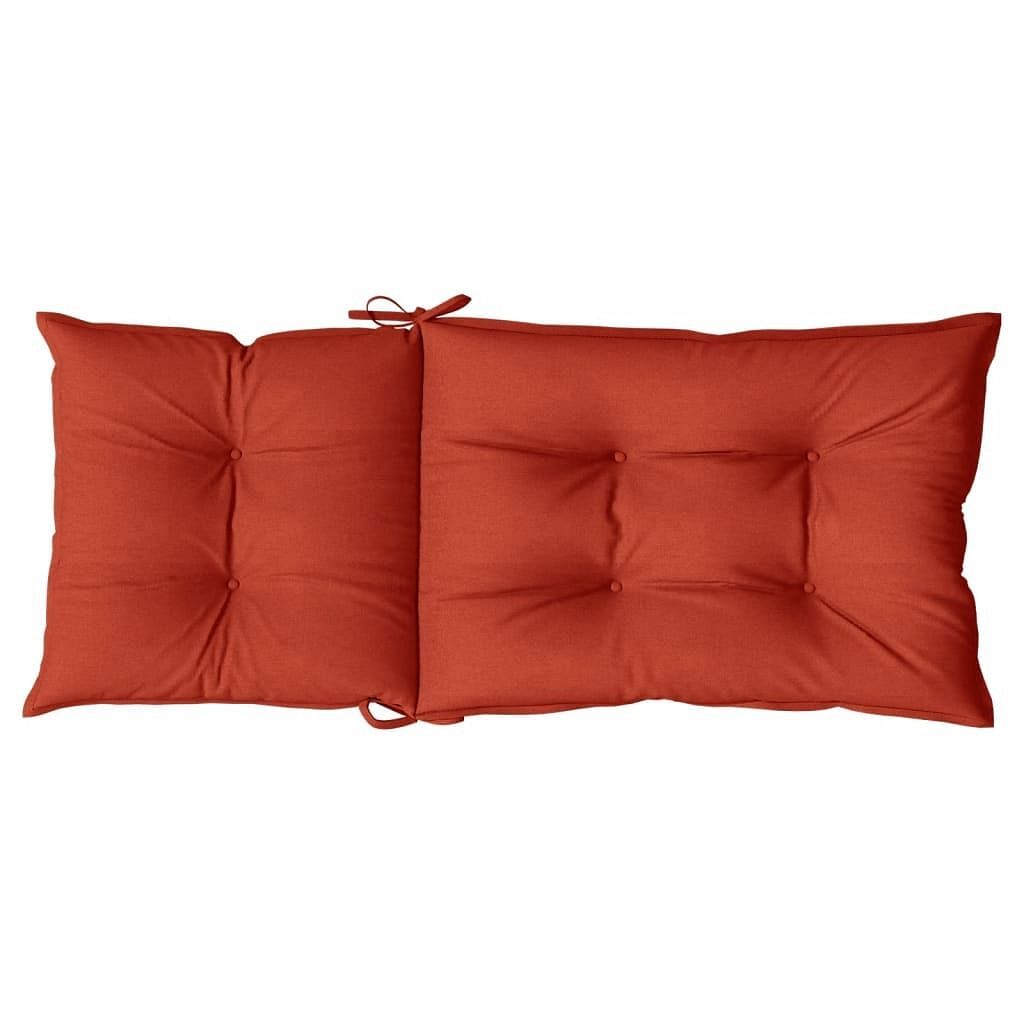 Highback Chair Cushions 2 pcs Melange Red 47.2″x19.7″x2.8″ Fabric