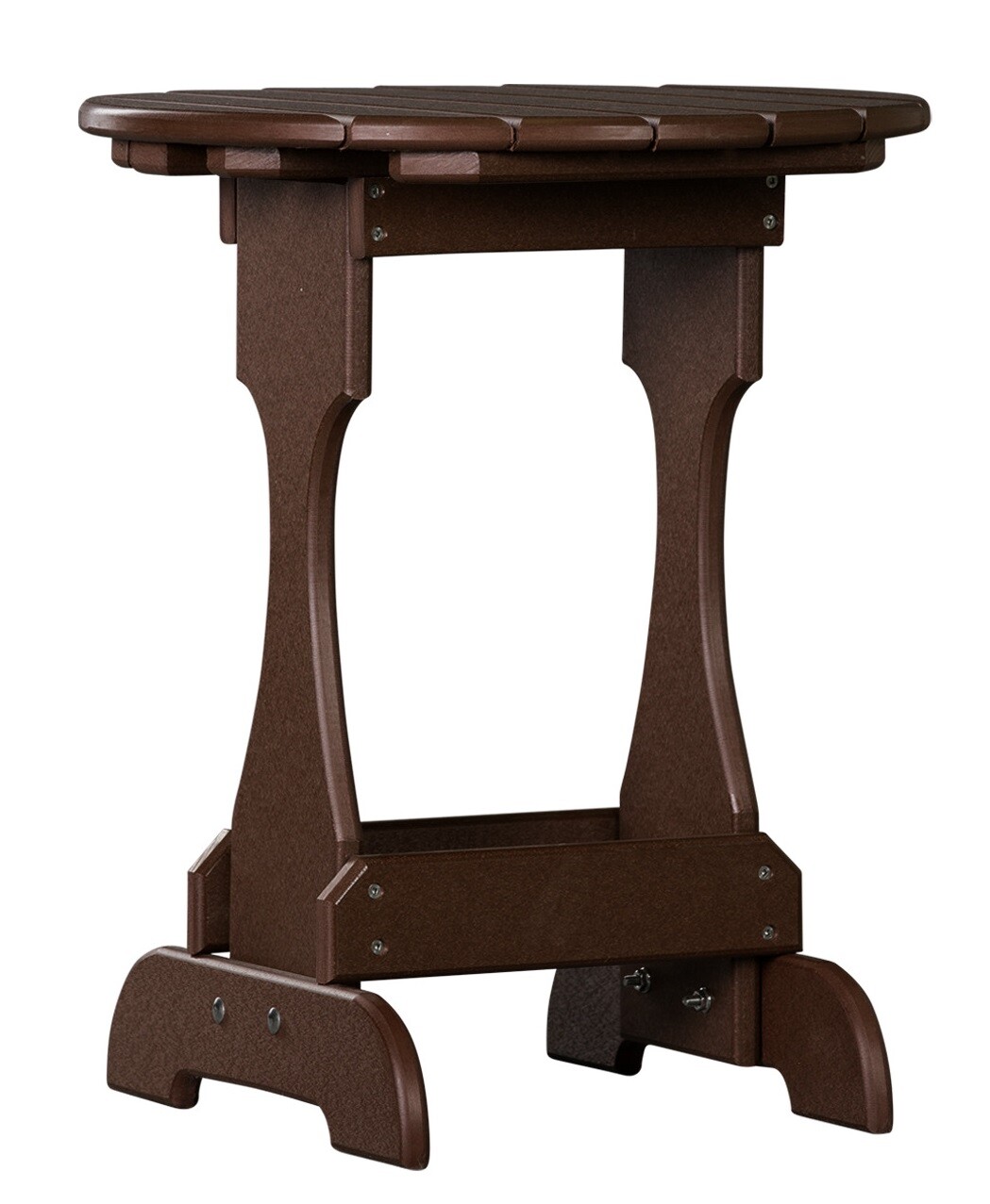 3pc 4 SEASON PATIO SET Folding BROWN Adirondack Chair Ottoman & Candy Table USA