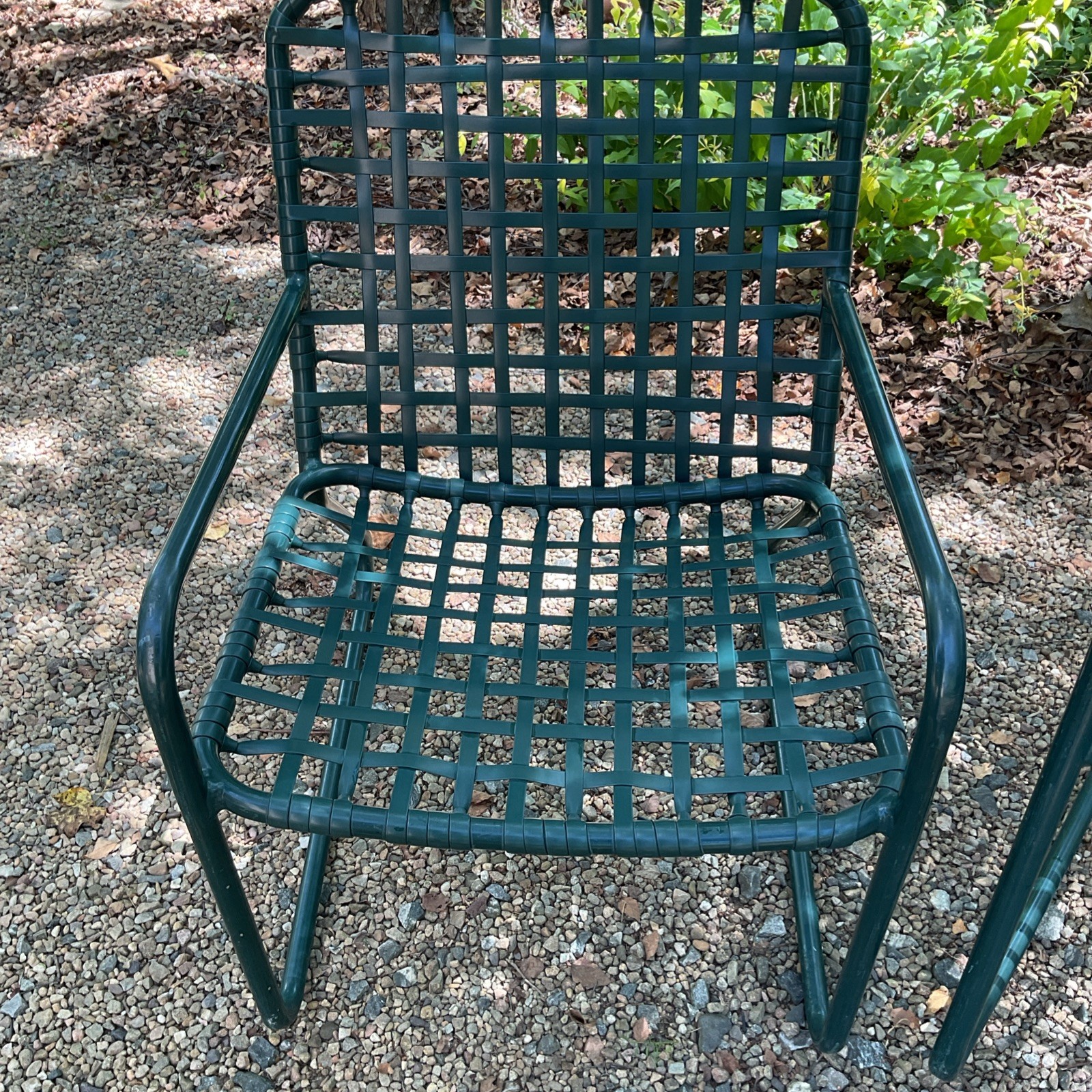 Vintage Brown Jordan Tamiami Rocking Chair And Armchair Dark Green Patio Outdoor