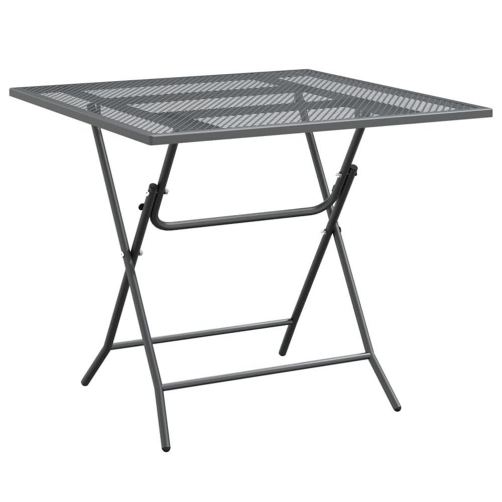 Bowery Hill Contemporary Garden Dining Set in Anthracite/Gray