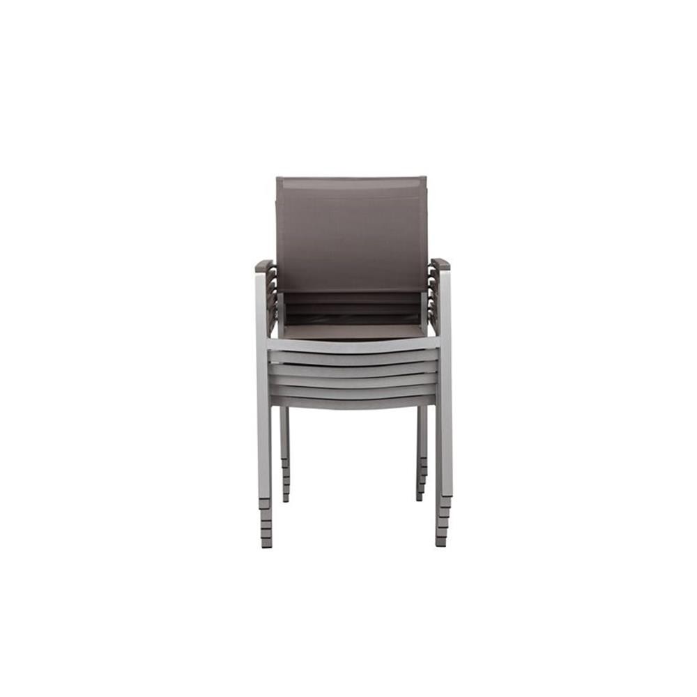 Pangea Home Chester 17-piece Modern Aluminum Patio Sofa Set in Gray