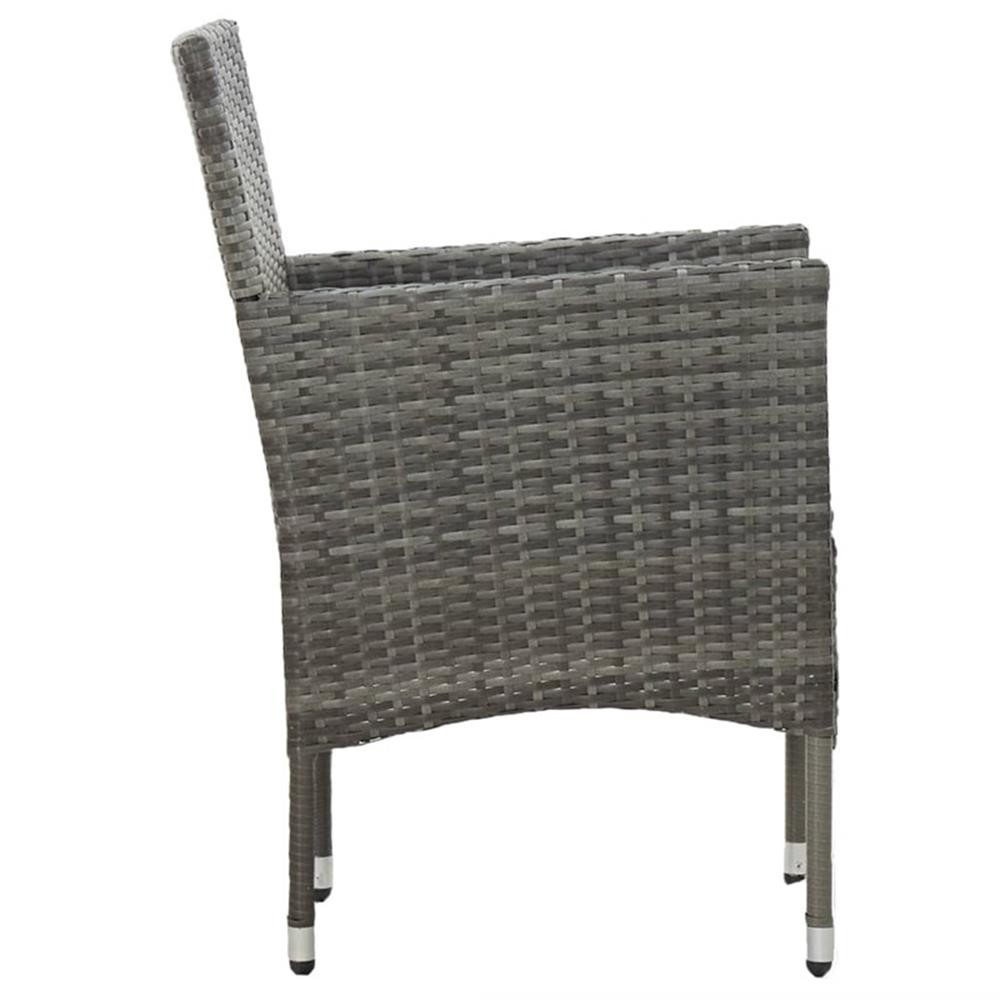 Bowery Hill Contemporary 5 Piece Dining Set in Gray and Brown