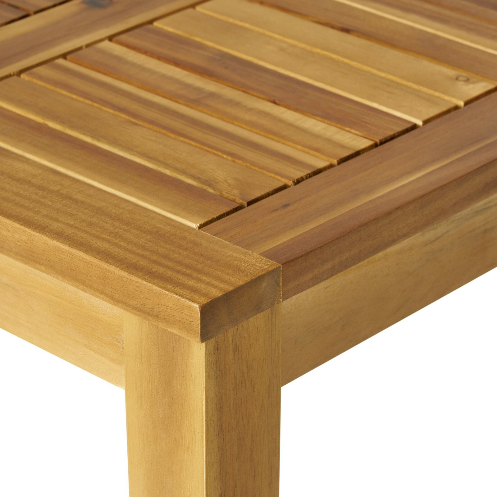 Spring Spender Outdoor Wood and Wicker Loveseat and Coffee Table Set