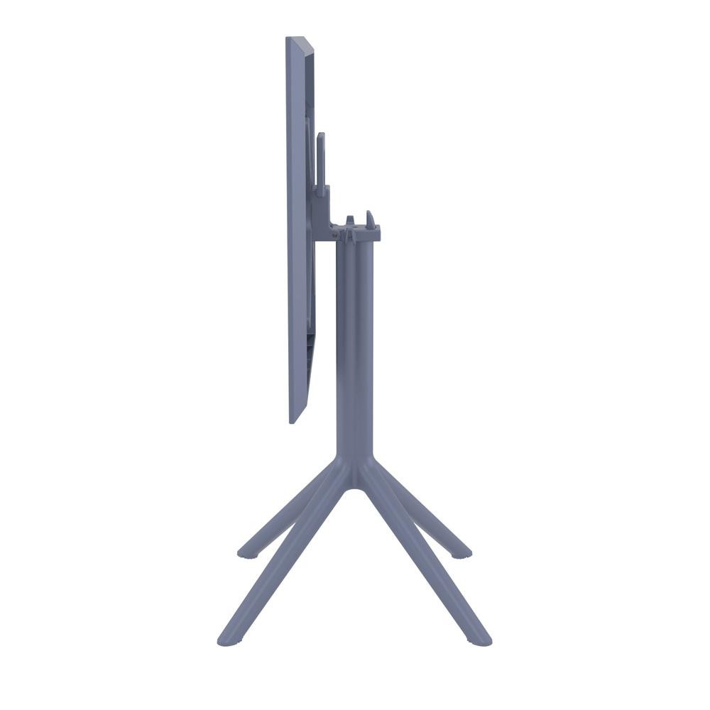Sky Square Folding Table 24 inch Dark Gray