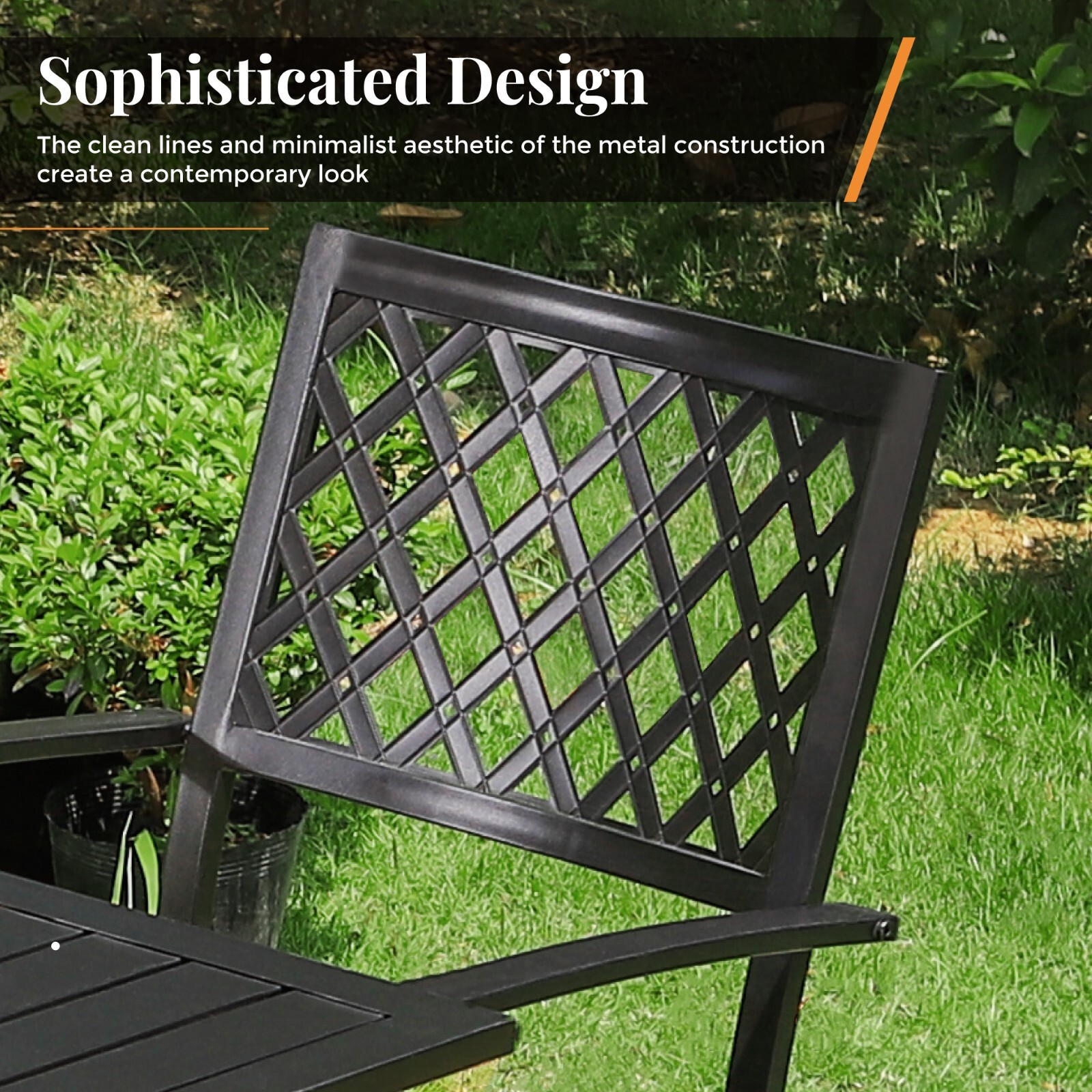 Patio Dining Set with Fire Pit Table Metal Chair Stackable 50000BTU Patio Heater