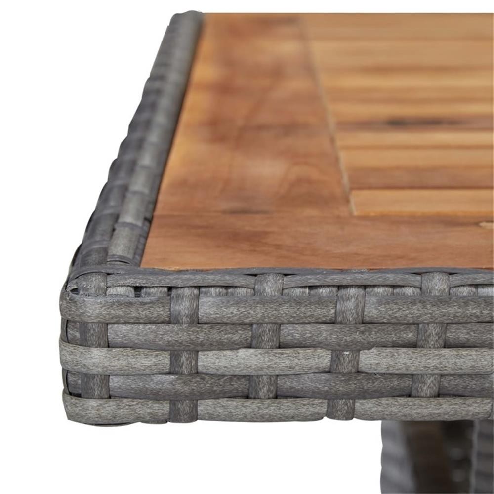 Bowery Hill Contemporary 5 Piece Dining Set in Gray and Brown