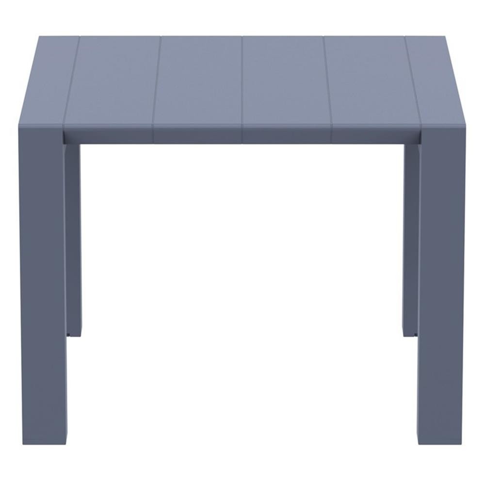 Compamia Vegas 55″ Extendable Patio Dining Table in Dark Gray