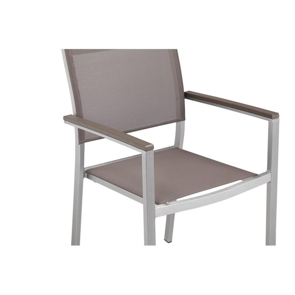 Pangea Home Chester 17-piece Modern Aluminum Patio Sofa Set in Gray