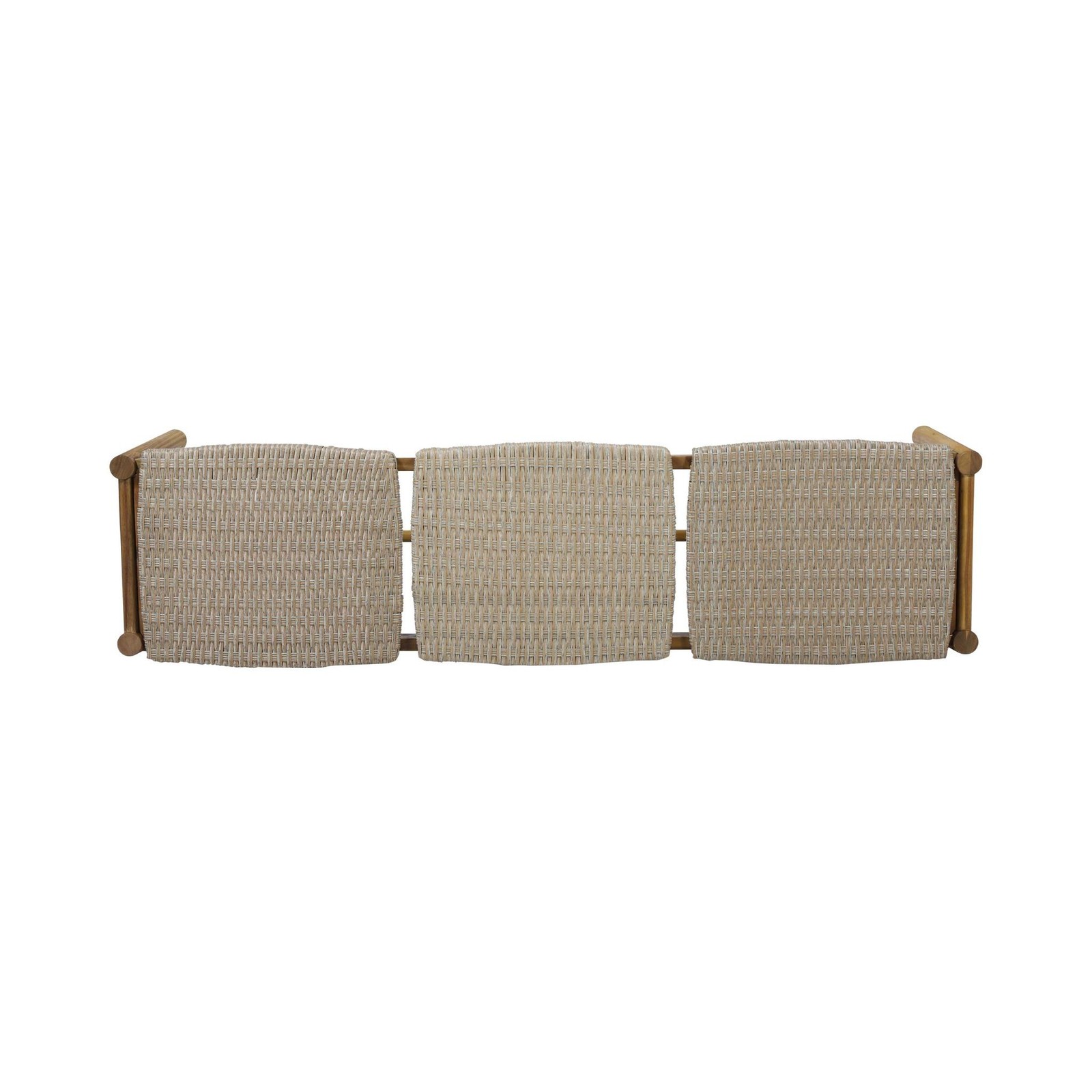 Christopher Knight Home Phoebe Outdoor 3 Seater Wicker Bench, Teak Finish,