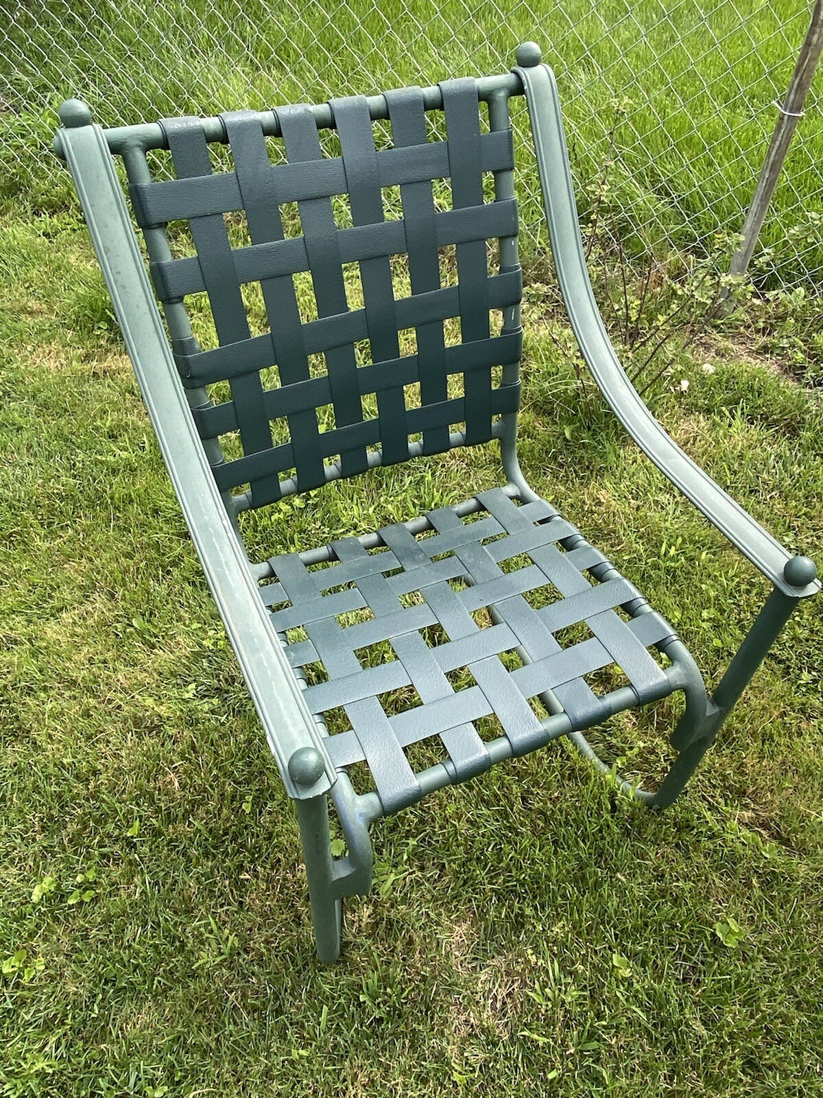 Vintage Aluminum Patio Rocking Chairs Set of 4