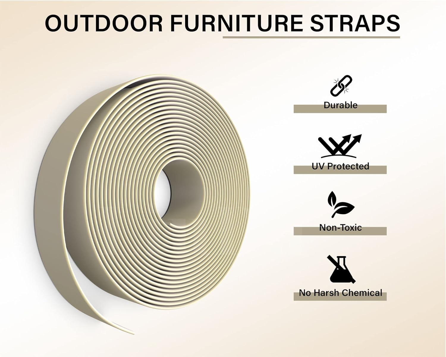 2″ x20′ ft Vinyl Straps Outdoor Furniture Replacement Patio Lawn Furniture
