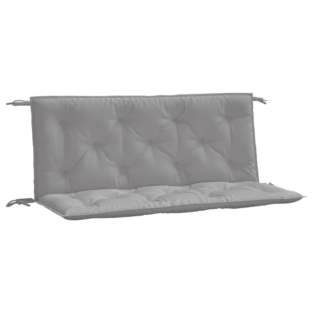 Garden Bench Cushions 2pcs Gray 47.2″x19.7″x2.8″ Oxford Fabric
