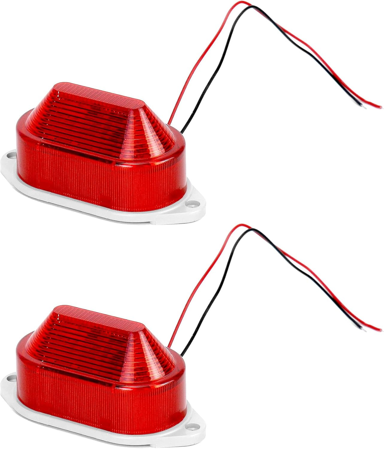 AC110V – 120V Industrial Strobe Siren Alarm Warning Light – Red – 110 Db Loud So