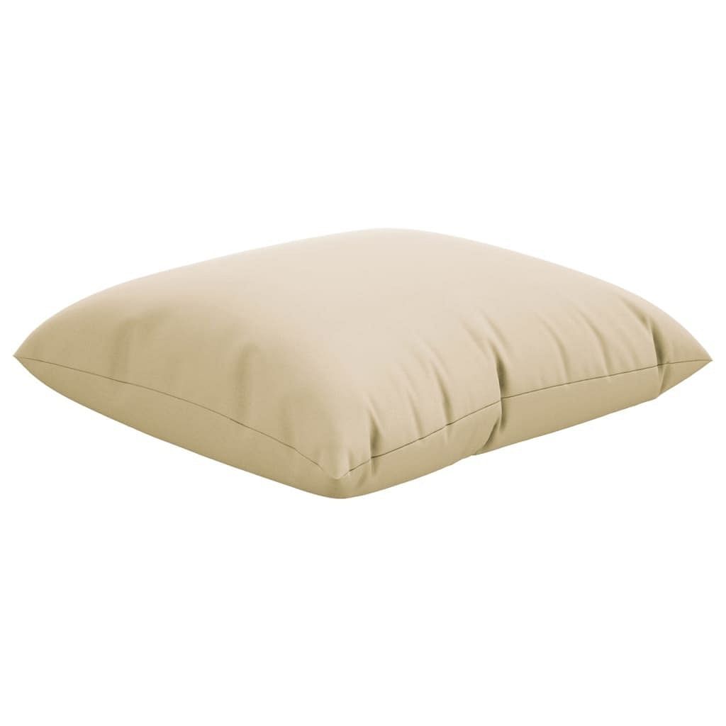 Sofa Cushion Set of 4 Beige Polyester Large Water-Resistant
