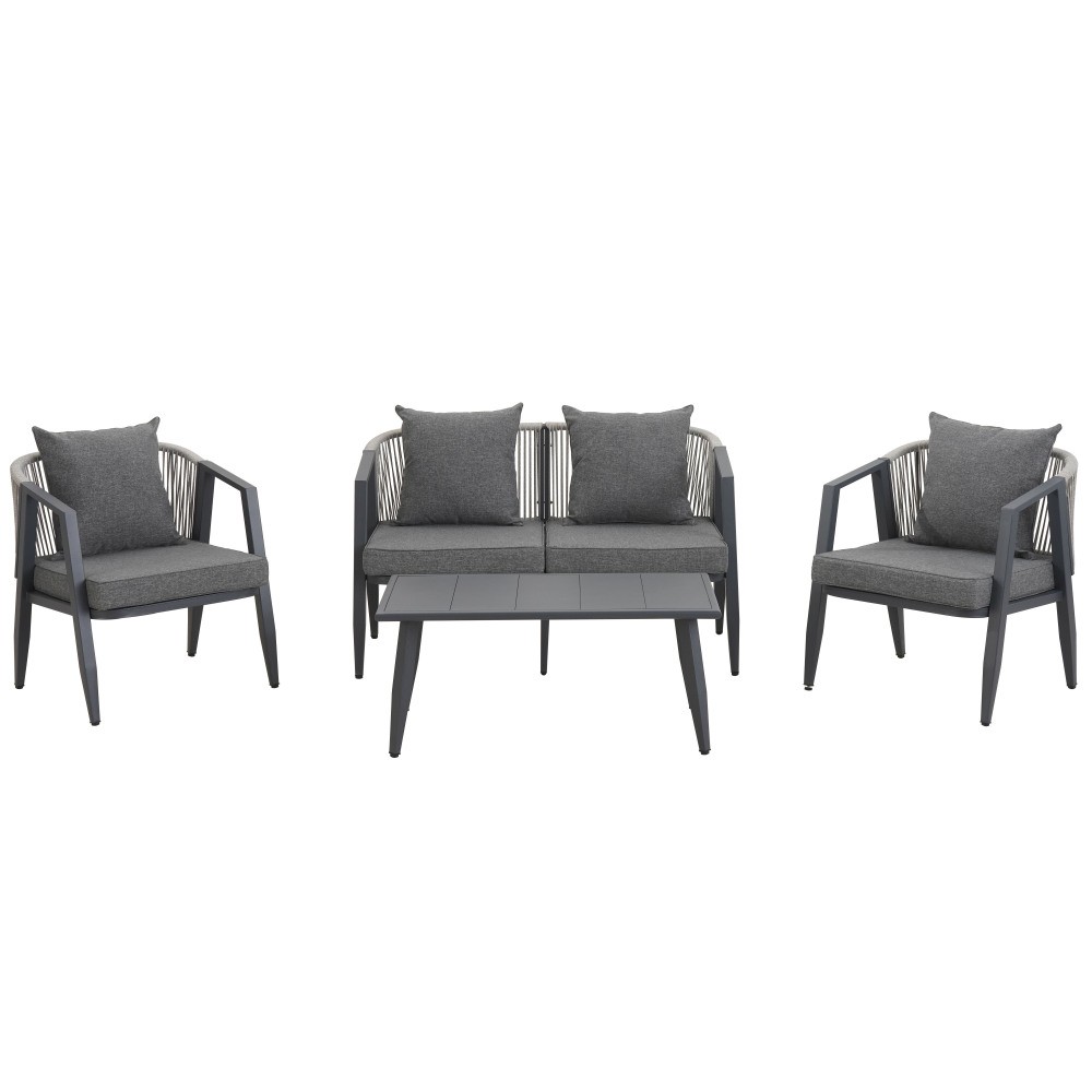 Patio Outdoor Conversation Set Wicker Rattan Sofa Sectional Sofa Yard Garden