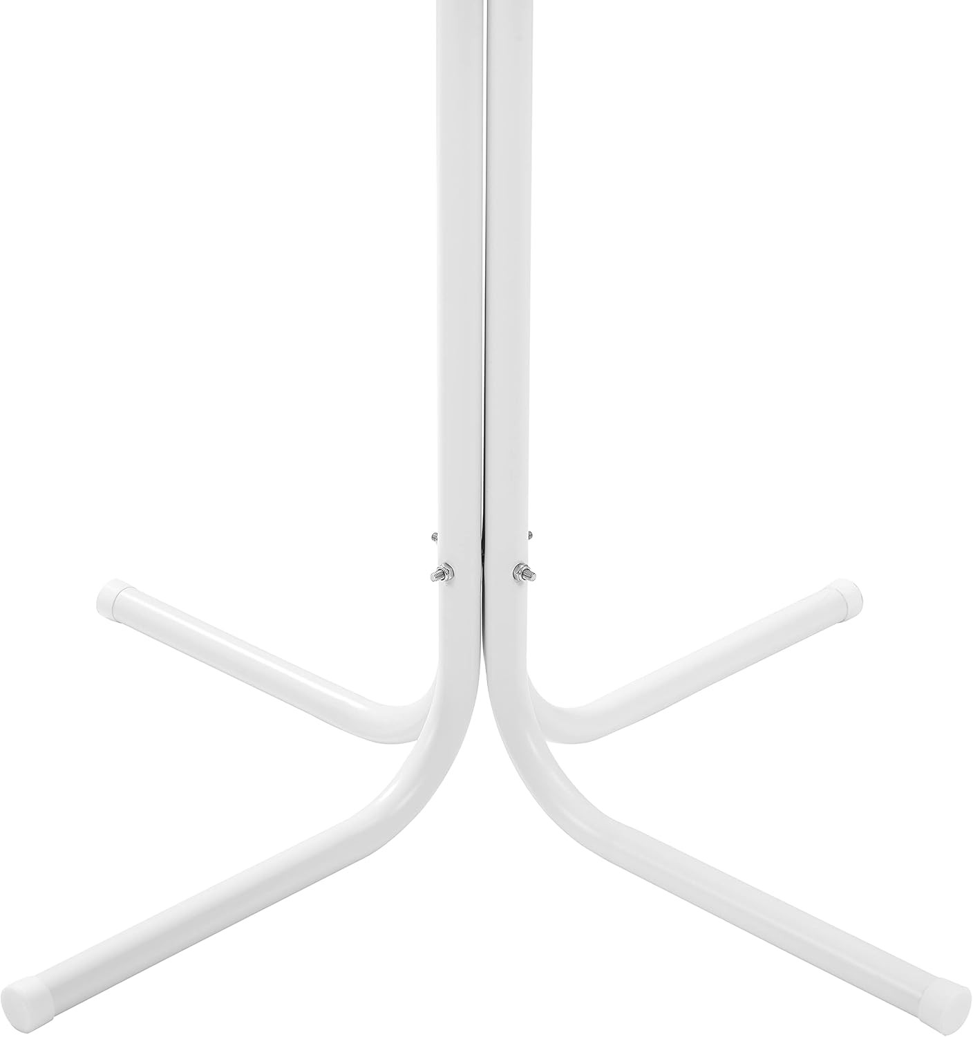 Retro White Satin Outdoor Bistro Table for Dining & Patio Decor