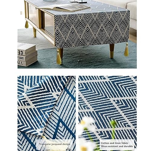 Coffee Table Cloth with Tassle Small Rectangle 57″ x 20″ (Rectangular)