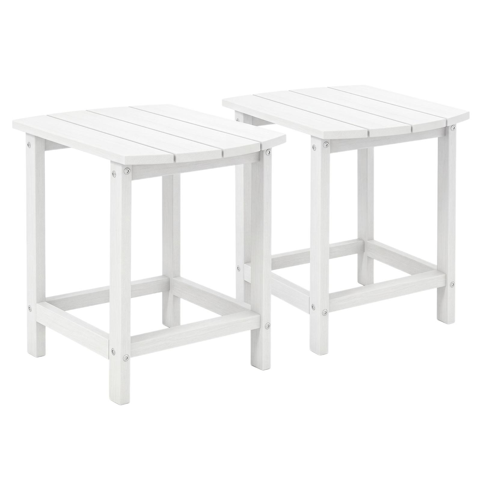 2PCS 18″ Patio Adirondack Side Table, Weather Resistant, HDPE for Garden