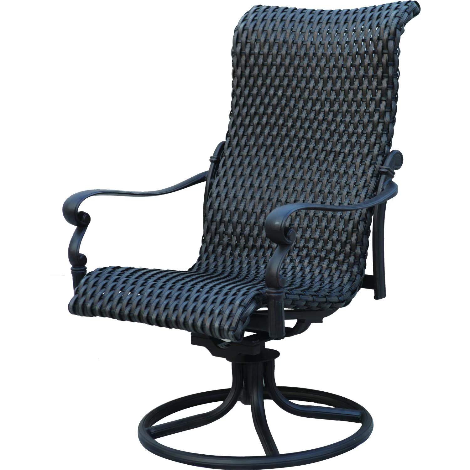 Victoria 3 Pc Resin Wicker Bistro Set 24 Inch Series 60 Ice Bucket End Table &